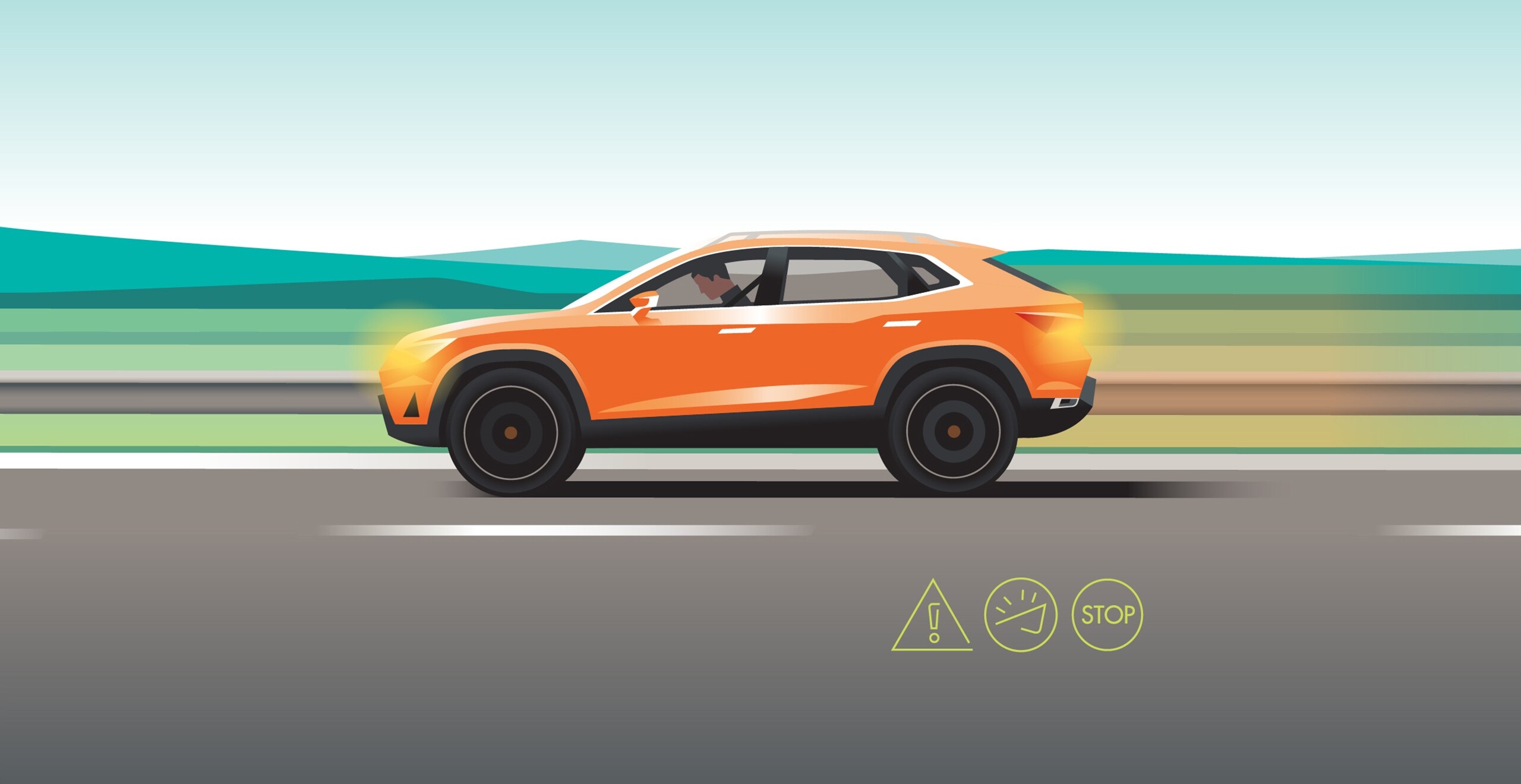 Seat Ateca emergency assist, piirroskuva