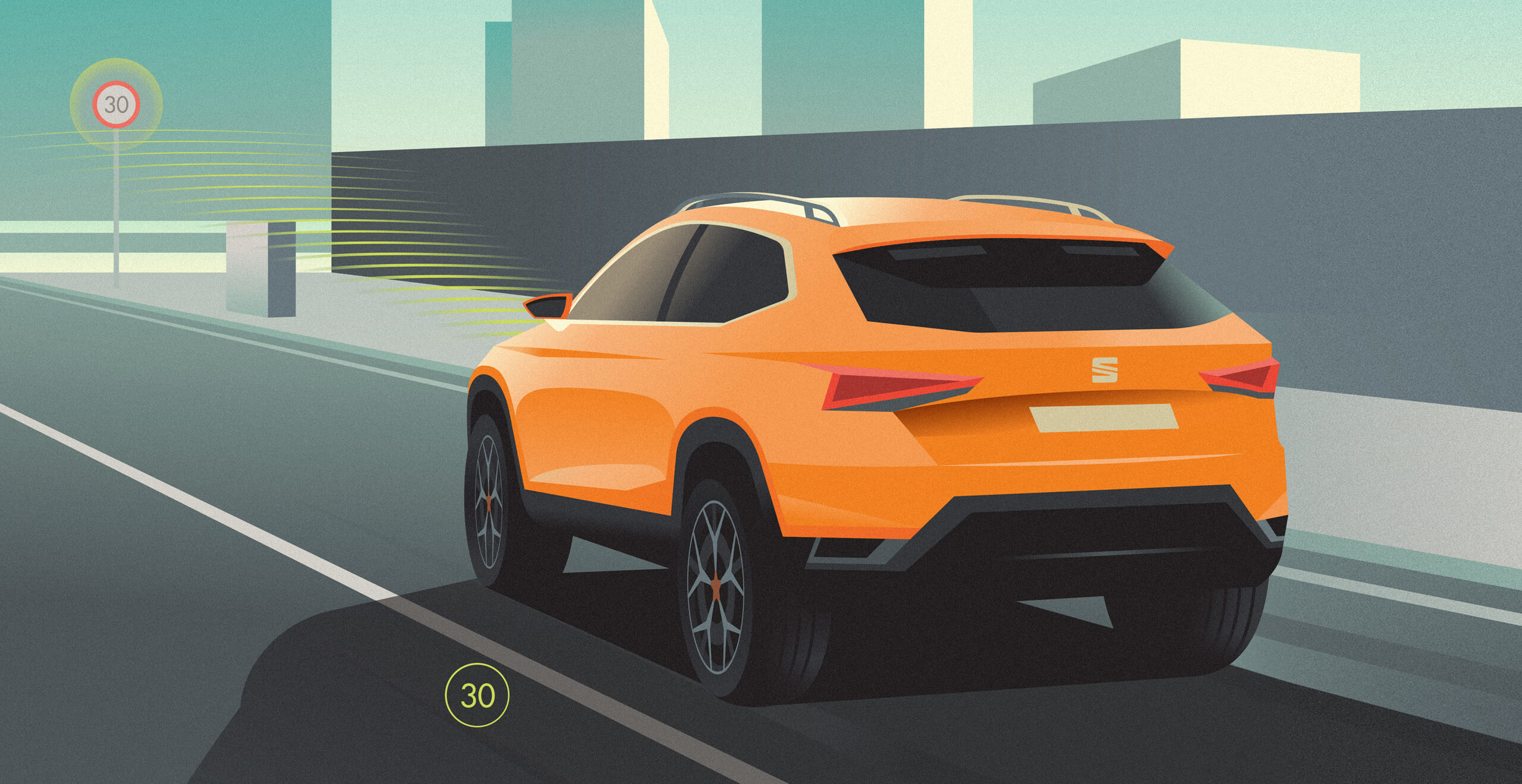SEAT Tarraco Traffic Sign Recognition