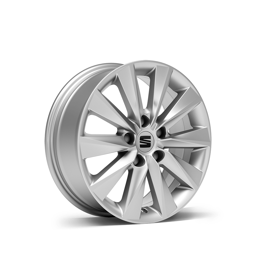 New SEAT ateca 16 inch alloy wheel brilliant silver