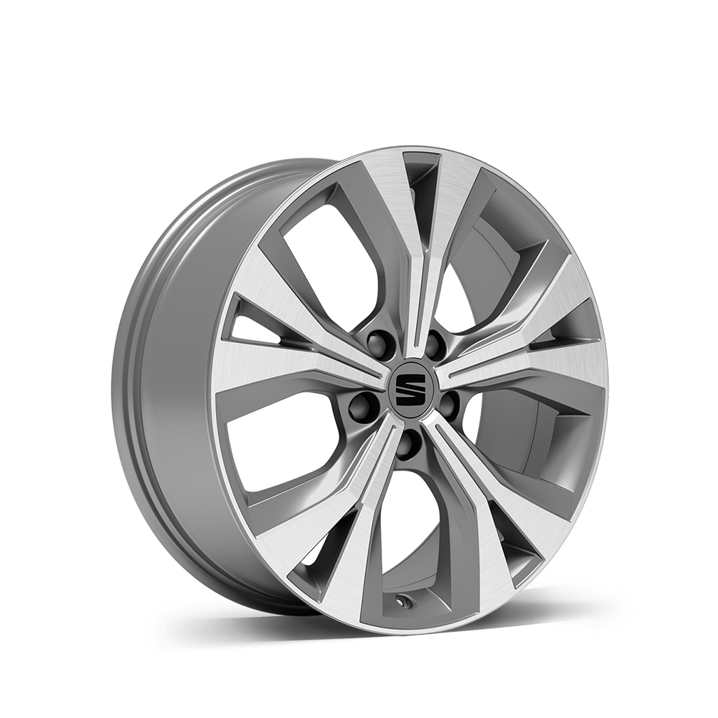 New SEAT ateca 18 inch 36 2 alloy wheel nuclear grey machined